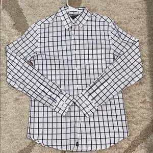 Hawker Rye White and Black Button Down